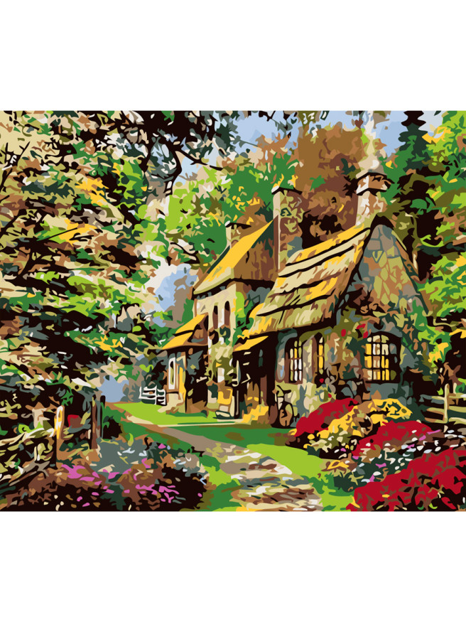 Raqamlar bo&amp;#039;yicha rasm &amp;quot;O&amp;#039;rmon ichidagi uy&amp;quot;