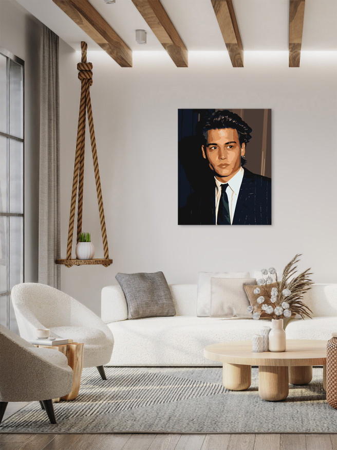 Raqamlar bo&amp;#039;yicha rasm &amp;quot;Yosh Jonni Depp&amp;quot;