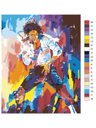Raqamlar bo'yicha rasm "Michael Jackson"