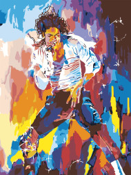 Raqamlar bo'yicha rasm "Michael Jackson"