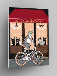 Raqamlar bo&#039;yicha rasm &quot;Velosipedda mushuk&quot;