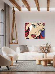 Картина по номерам &amp;quot;Зеленоглазая девушка&amp;quot;