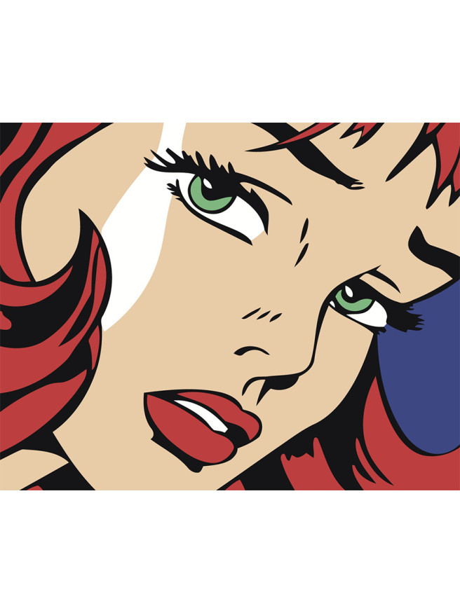 Картина по номерам &amp;quot;Зеленоглазая девушка&amp;quot;