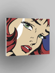 Картина по номерам &amp;quot;Зеленоглазая девушка&amp;quot;