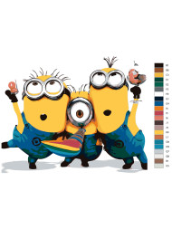 Raqamlar bo'yicha rasm "Minyonlar"