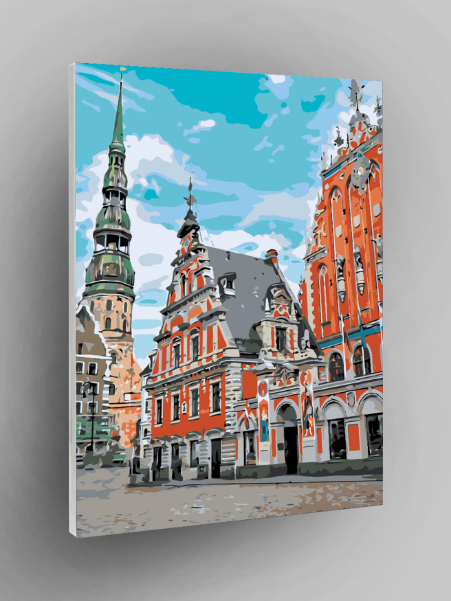 Картина по номерам &amp;quot;Пейзаж города&amp;quot;