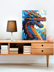 Raqamlar bo&#039;yicha rasm &quot;Ajdaho&quot;