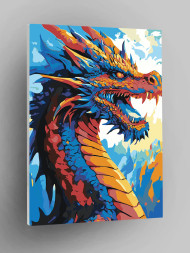 Raqamlar bo&#039;yicha rasm &quot;Ajdaho&quot;