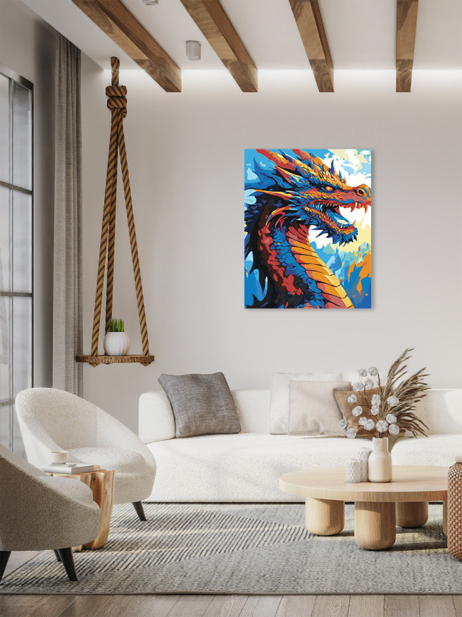 Raqamlar bo&amp;#039;yicha rasm &amp;quot;Ajdaho&amp;quot;