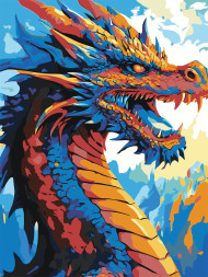 Raqamlar bo&#039;yicha rasm &quot;Ajdaho&quot;