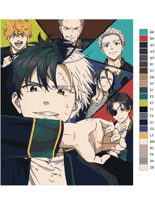 Raqamlar bo&amp;#039;yicha rasm &amp;quot;Vetrolom&amp;quot;