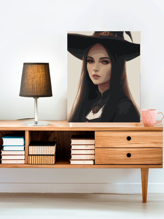 Картина по номерам &amp;quot;Юная ведьма&amp;quot;