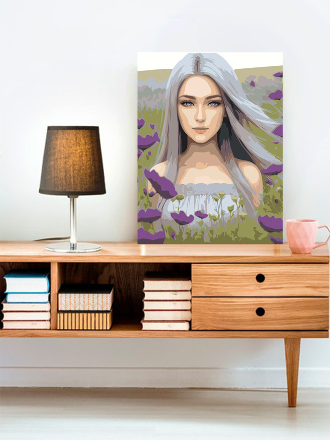 Raqamlar bo&amp;#039;yicha rasm &amp;quot;Daladagi qiz&amp;quot;