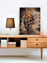 Raqamlar bo&#039;yicha rasm &quot;Yonayotgan bosh suyagi&quot;