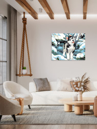 Raqamlar bo&#039;yicha rasm &quot;Sibirskiy xaski&quot;