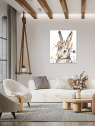 Картина по номерам "Милый зайка"