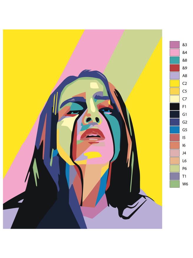 Картина по номерам &amp;quot;Чувственная девушка&amp;quot;