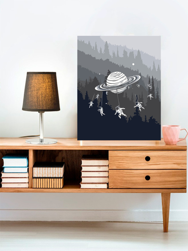 Raqamlar bo&amp;#039;yicha rasm &amp;quot;O&amp;#039;rmonda kosmonavtlar&amp;quot;