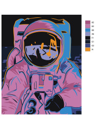 Картина по номерам &amp;quot;Космонавт&amp;quot;