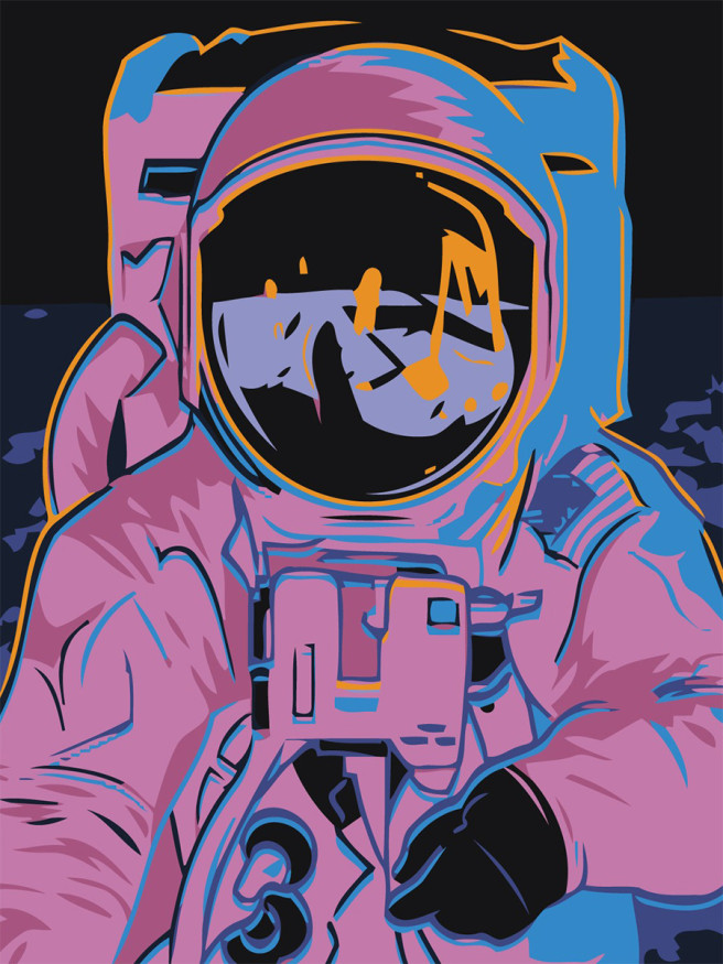 Картина по номерам &amp;quot;Космонавт&amp;quot;
