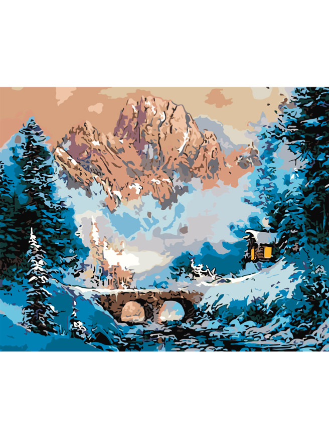 Raqamlar bo&amp;#039;yicha rasm &amp;quot;O&amp;#039;rmonda qish&amp;quot;