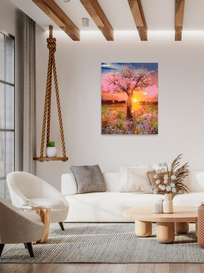 Raqamlar bo&amp;#039;yicha rasm &amp;quot;Yolg&amp;#039;iz daraxt&amp;quot;