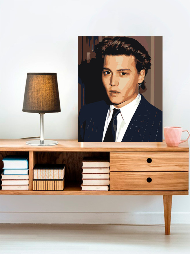 Raqamlar bo&amp;#039;yicha rasm &amp;quot;Jonni Depp&amp;quot;