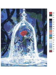 Raqamlar bo&#039;yicha rasm &quot;Rose&quot;