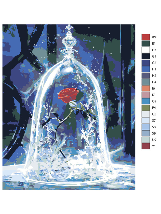 Raqamlar bo&amp;#039;yicha rasm &amp;quot;Rose&amp;quot;