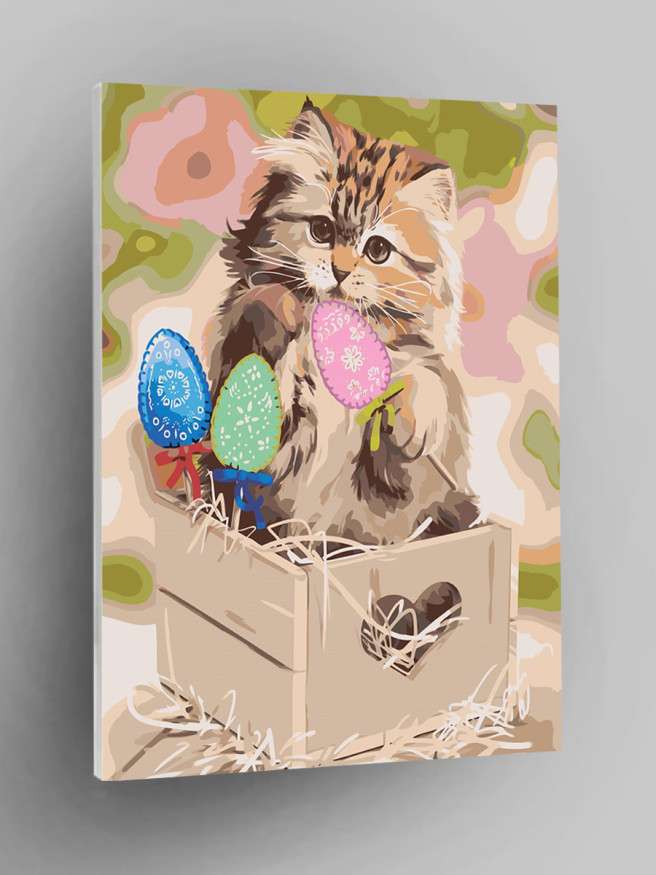 Raqamlar bo&amp;#039;yicha rasm &amp;quot;Bir qutidagi mushukcha&amp;quot;