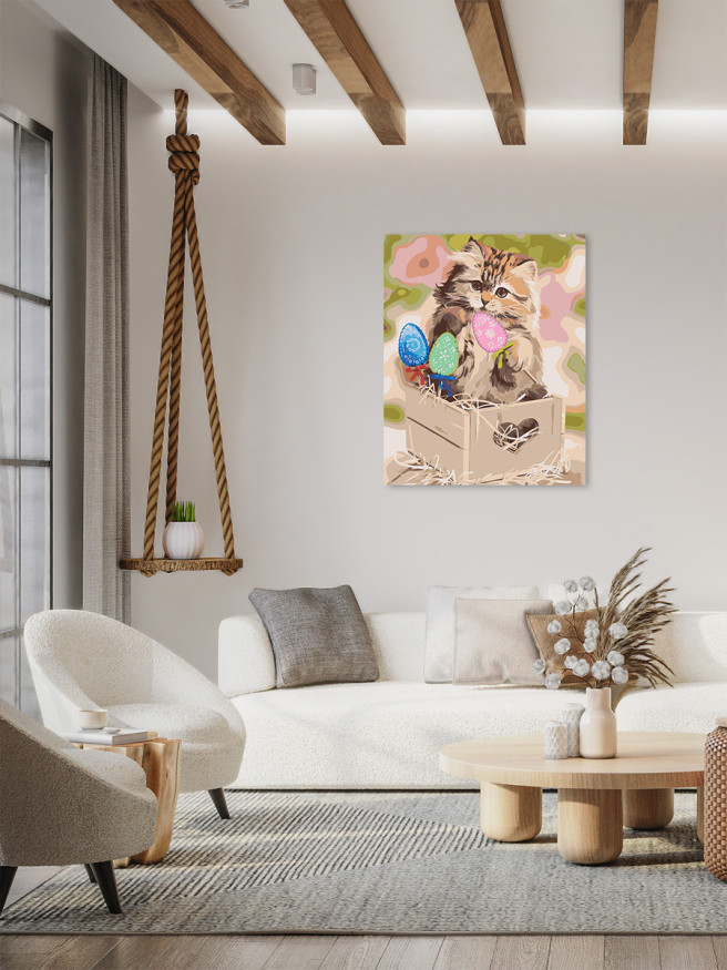 Raqamlar bo&amp;#039;yicha rasm &amp;quot;Bir qutidagi mushukcha&amp;quot;