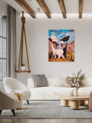 Картина по номерам &amp;quot;Пара котиков&amp;quot;