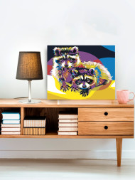 Картина по номерам &amp;quot;Два енота&amp;quot;