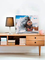 Raqamlar bo&#039;yicha rasm &quot;Sovet poyezdi&quot;