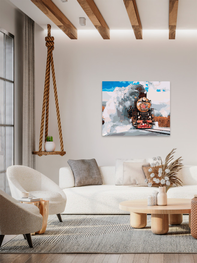 Raqamlar bo&amp;#039;yicha rasm &amp;quot;Sovet poyezdi&amp;quot;