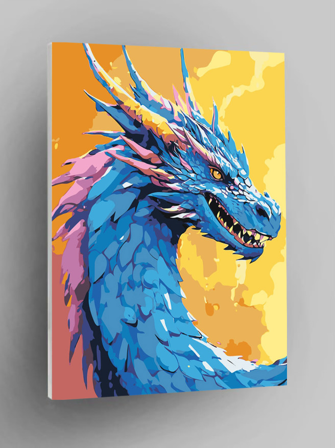 Raqamlar bo&amp;#039;yicha rasm &amp;quot;Moviy ajdaho&amp;quot;