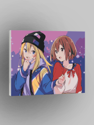 Raqamlar bo'yicha rasm "Ikki anime qizlar"