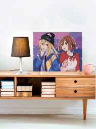 Raqamlar bo'yicha rasm "Ikki anime qizlar"