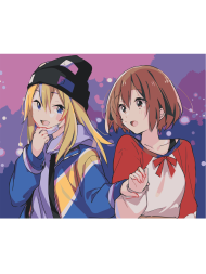 Raqamlar bo'yicha rasm "Ikki anime qizlar"