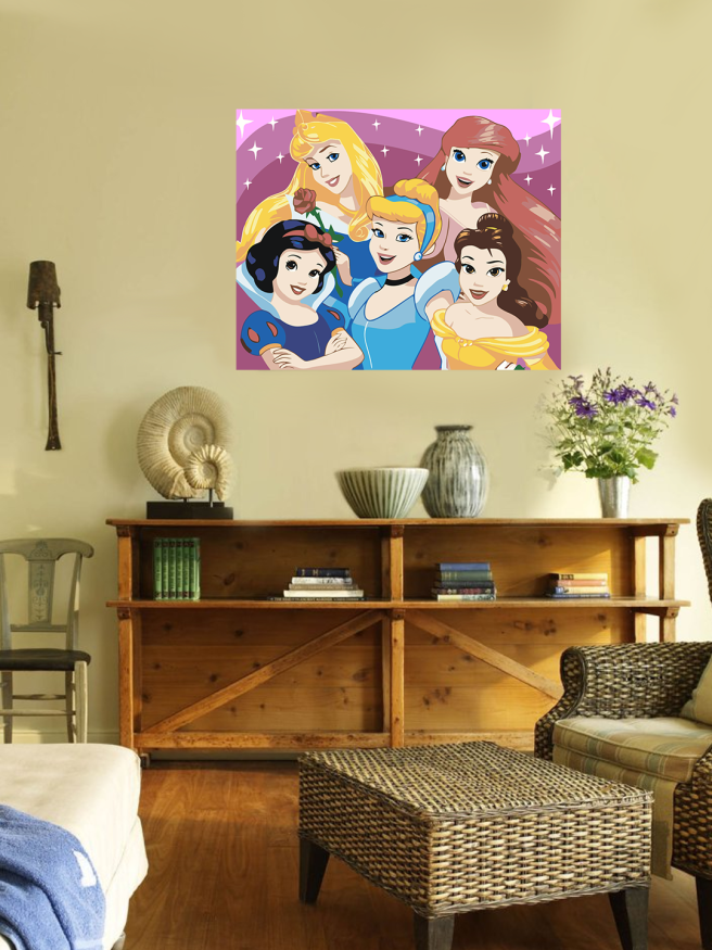 Raqamlar bo&amp;#039;yicha rasm &amp;quot;Disney malikalar&amp;quot;