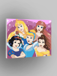 Raqamlar bo'yicha rasm "Disney malikalar"