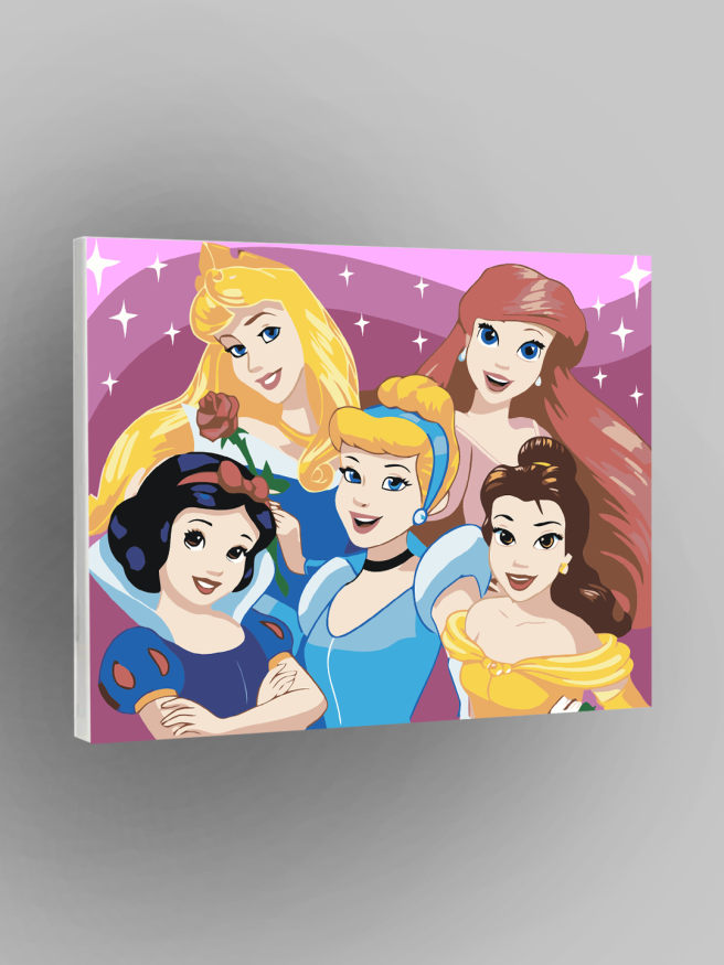 Raqamlar bo&amp;#039;yicha rasm &amp;quot;Disney malikalar&amp;quot;