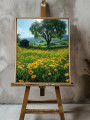 Постер на холсте &amp;quot;Летнее поле с ромашками&amp;quot;