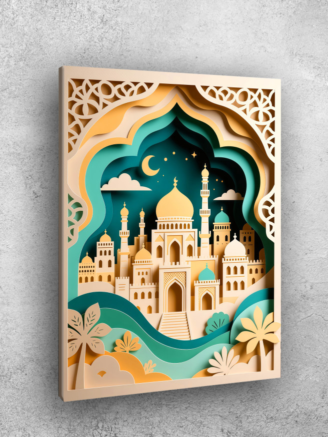 Holstga bosilgan poster &amp;quot;Sharqning tungi saroyi&amp;quot;