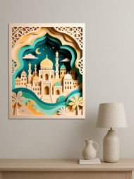 Holstga bosilgan poster "Sharqning tungi saroyi"