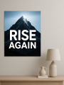 Holstga bosilgan poster &amp;quot;RISE AGAIN&amp;quot;