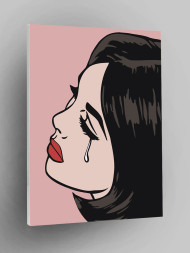 Raqamlar bo&#039;yicha rasm &quot;Qizning ko&#039;z yoshlari&quot;