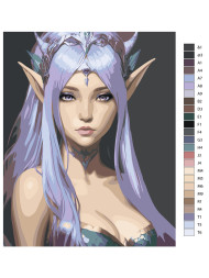 Картина по номерам &amp;quot;Очаровательная эльфийка&amp;quot;
