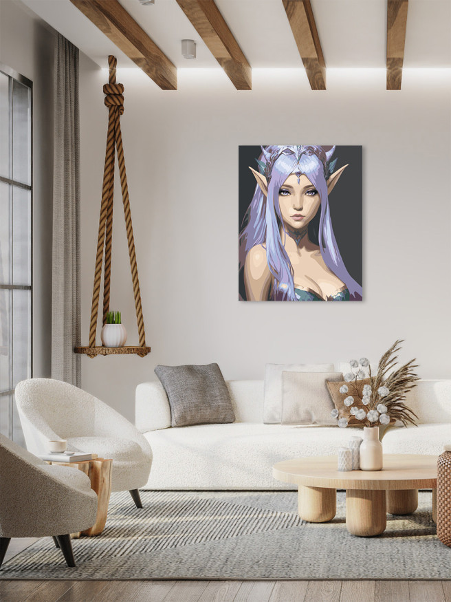 Raqamlar bo&amp;#039;yicha rasm &amp;quot;Maftunkor elf&amp;quot;