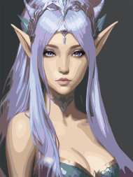 Картина по номерам &amp;quot;Очаровательная эльфийка&amp;quot;